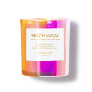 Beach Vacay - Vibes Collection (Iridescent) - 8oz/227g Coconut Wax Blend Glass Jar Candle - Key Notes: Mango Blossom, Coconut Husk, Palm Leaves