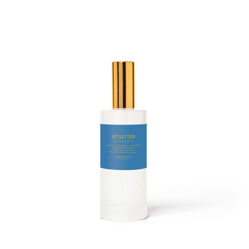 Jetsetter - Persona Collection (White & Gold) - 3.4fl oz/100ml Glass Room & Linen Spray - Key Notes: Yuzu, Mango, Grapefruit